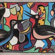 Илоки Ф. "Четыре птицы" 1960-е. Предоставлено: Государственный Музей Востока.