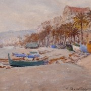 Александр Рубцов "Пляж в Ницце" 1928. Предоставлено: Государственная Третьяковская галерея.