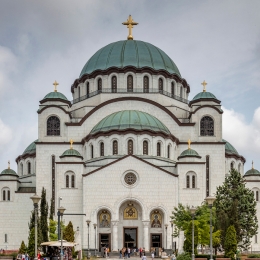 Благоукрашение храма Святого Саввы в Белграде. Предоставлено: Российская Академия Художеств.