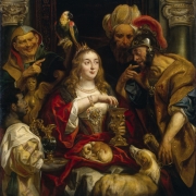 Якоб Йорданс "Пир Клеопатры". 1653. Предоставлено: © Государственный Эрмитаж.