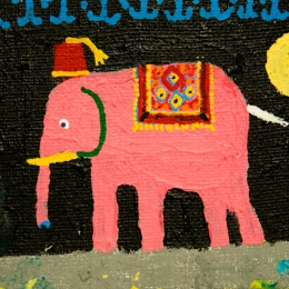 Виктор Забуга "Розовый слон" 2023. Предоставлено: Галерея "Наковальня".