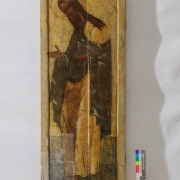 Икона "Пророк Иоанн Предтеча" до реставрации. Предоставлено: Государственный Исторический музей.