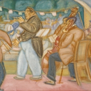 Борис Григорьев "Музыканты" 1914. Предоставлено: © Государственная Третьяковская галерея.