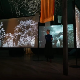 Выставка аудиовизуальных инсталляций «Исчезнет или превратится». Предоставлено организаторами Фестиваля DAIRAFEST 2023.