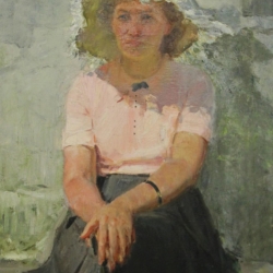 Н.Н. Данилин  «Портрет жены». Предоставлено: Коломенский краеведческий музей.