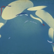 Лев Кропивницкий "Голубой путь" 1958. Предоставлено: © Государственная Третьяковская галерея.