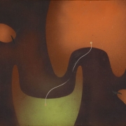 Лев Кропивницкий "Синхофазотрон" 1957. Предоставлено: © Государственная Третьяковская галерея.