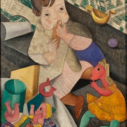Мария Васильева "Ребенок с игрушками" 1920-е. Предоставлено: Московский музей современного искусства.