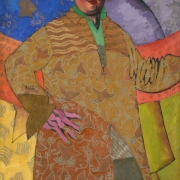 Аристарх Лентулов "Автопортрет" 1915. Предоставлено: Государственная Третьяковская галерея.