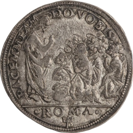 Монета. Италия, папа Лев X (1513-1521). 1513-1521. Оборотная сторона. Предоставлено: ГМИИ имени А.С. Пушкина.