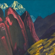 Николай Рерих "Тень учителя. Тибет" 1932. Предоставлено: Государственная Третьяковская галерея.