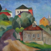 Роберт Фальк "Пейзаж" 1913. Пермская художественная галерея. Предоставлено: Государственная Третьяковская галерея.