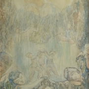 Павел Кузнецов "Голубой фонтан. Эскиз" 1905. Предоставлено: Галерея "Веллум".