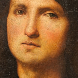 Деталь портрета до реставрации. Предоставлено: © Государственный Эрмитаж.