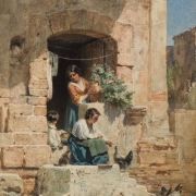 Карл Гун "Итальянская сцена" 1871. Предоставлено: © Государственная Третьяковская галерея.