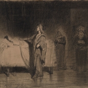 Илья Репин "Воскрешение дочери Иаира" 1871. Предоставлено: © Государственная Третьяковская галерея.