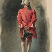 Павел Чистяков "Мужская фигура со спины" 1865. Предоставлено: © Государственная Третьяковская галерея.