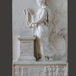 Огюстен Пажу "Монумент в память ландграфини Анастасии Гессен-Гомбургской (1730–1809)". Предоставлено: © Государственный Эрмитаж.