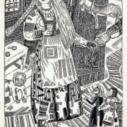 Порет А.И. "Калевала". Иллюстрация к руне 22-23" 1932. Предоставлено: Государственный Русский музей.