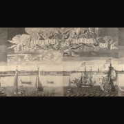 Алексей Зубов "Панорама Санкт-Петербурга". 1716–1717 (отпечаток второй половины XVIII века). Предоставлено: © Государственный Эрмитаж.