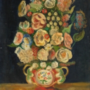 Константин Терешкович "Букет цветов в вазе" 1920-е годы. Предоставлено: © Галерея Мамонтовых.
