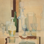 Иван Клюн (Клюнков) "Натюрморт со стеклянной посудой" 1926. Предоставлено: © Государственная Третьяковская галерея.