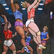 Дейнека А.А. "Баскетболистки" 1950-е. Предоставлено: Государственная Третьяковская галерея.