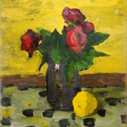 Борис Угаров "Розы и лимон" 1963. Предоставлено: Российская Академия Художеств.