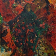 Ф.А. Малявин \"Бабы (Зеленая шаль)\" 1914. Предоставлено: © Государственная Третьяковская галерея.