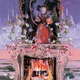 Даша Мальцева "Birdie. Из серии "Fireplaces" 2024. Предоставлено: SISTEMA GALLERY.