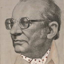 Александр Кетов "Портрет Г. А. Товстоногова" 1970. Предоставлено: Музей-заповедник «Старая Ладога».