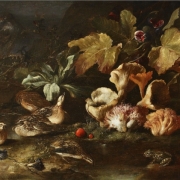 Паоло Порпора "Натюрморт с грибами" 1652-1656. Предоставлено: ГМИИ имени А.С. Пушкина.