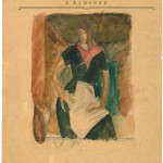 Константин Истомин "Женщина в черном платье" 1923