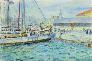 Геннадий Ладыженский "Порт. Черное море" 1902