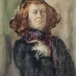 Валерий Рябовол "Женский портрет" 1990