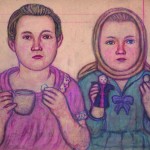Ефим Честняков "Портрет двух девочек"