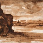 Клод Лоррен "Вид на Тибр к северу от Рима при облачной погоде" Между 1630 и 1640