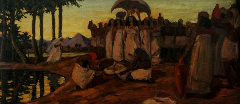 Василий Кучумов "Египетская царевна находит Моисея" 1914-1915