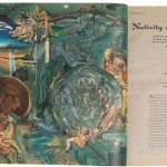 Article illustrated by Salvador Dalí, "Nativity of a New World", Raymond Gram Swing, Esquire: the magazine for men, 12/1942