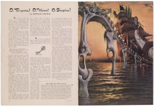 Article illustrated by Salvador Dalí, "O, Tempora! O, Mores! O, Shapiro!", Norman Corwin, Script, 09/1947
