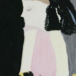 Зинаида Бабина "Девушка в шляпе с цветами" Начало 1990-х