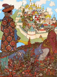 И.Я.Билибин "Иллюстрация к "Сказке о царе Салтане" 1905