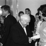 Михаил Савин "Н.С.Хрущев и Ж.Кеннеди" Вена, 1961