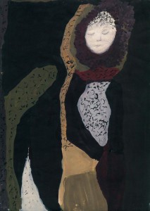 Зинаида Бабина "Девушка у ручья" Конец 1980-х