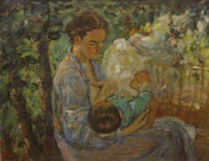 Лев Аронов "Женщина с ребёнком" 1938