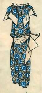 Любовь Попова "Эскиз платья" 1924