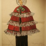 В.Талалай "Эскиз костюма Приживалка" Опера Д.Д.Шостаковича "Нос" 1974