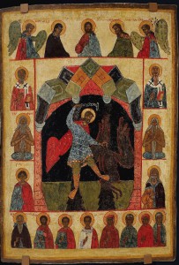 «Великомученик Никита, побивающий беса» 15 век