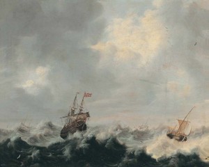 Питер ван дер Крос «Буря на море»