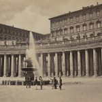 Альтобелли и Молинс "Ватикан. Фонтан на Пьяцца ди Сан Пьетро" 1860-1865